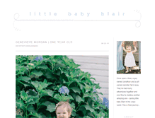 Tablet Screenshot of littlebabyblair.com